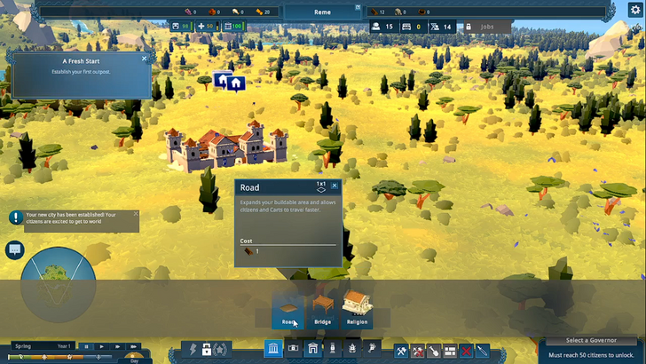 nova roma outpost being established