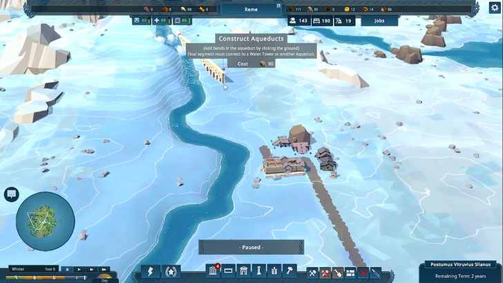 nova roma aqueduct source being set in the mountains