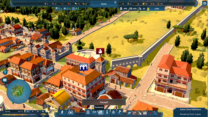 nova roma aquduct under construction