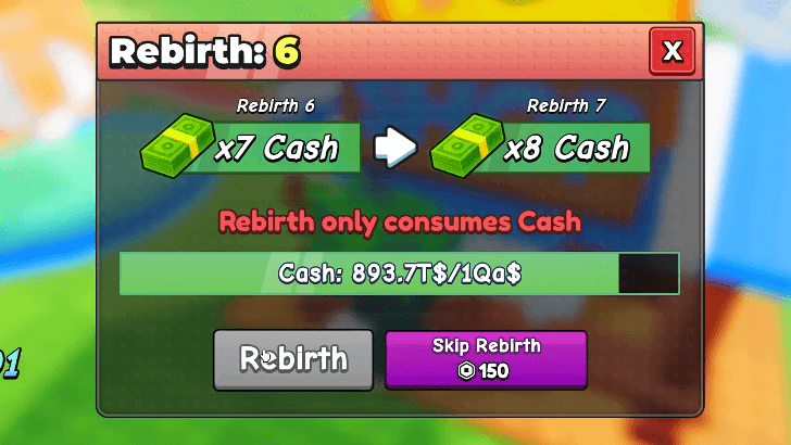 Be A Lucky Block - Rebirth Consuming Cash.