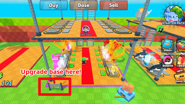 Be A Lucky Block - Upgrade base