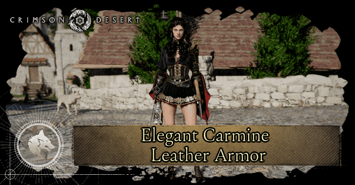 Elegant Carmine Leather Armor