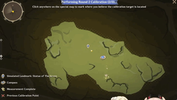 Genshin - Use the Compass to Find Reference Points
