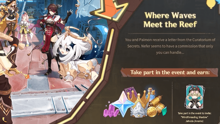 Genshin - Free Jahoda from the Where Waves Meet the Reef Event