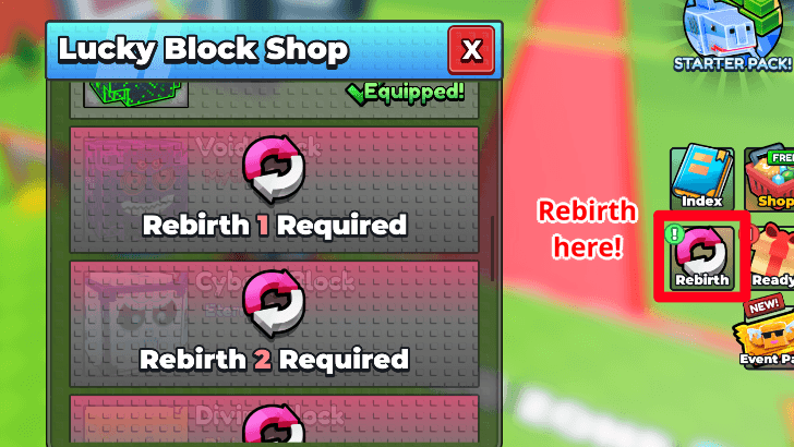 Be A Lucky Block - Rebirth