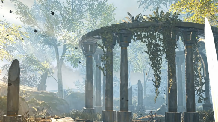 The Elder Scrolls: Blades walking in the forest