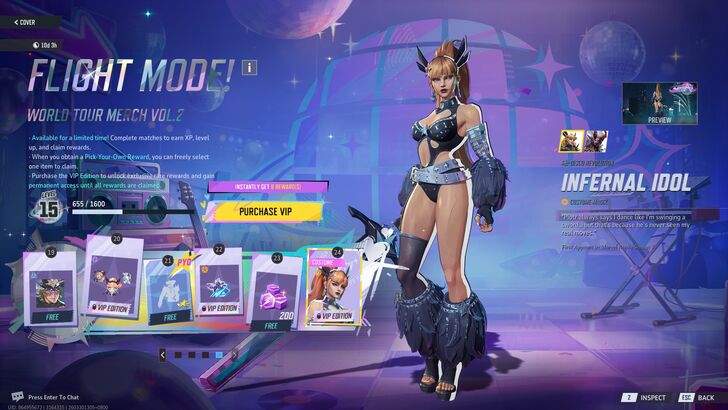 Infernal Idol Magik on the World Tour Event Pass