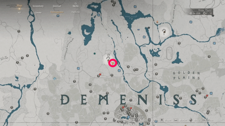 Secret Chamber of the Golden Plains Ruins Map