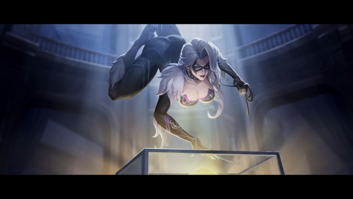 Black Cat stealing something and hanging from the ceiling