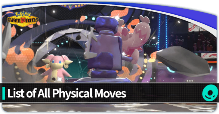 Pokemon Champions Physical Moves Front Top Banner