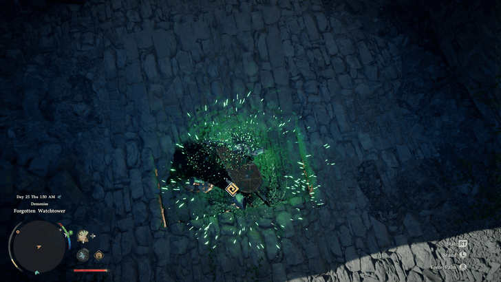 Use Force Palm to Open Trapdoor