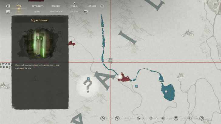 Silver Wolf Mountain Ruins Map