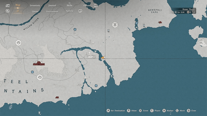 Treasure Chest Map Location
