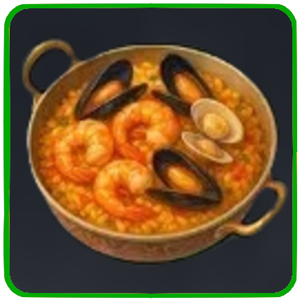 Seven Deadly Sins Origin - Seafood Pilaf