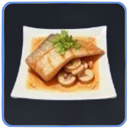 Seven Deadly Sins Origin - Steamed Fish with Mushrooms