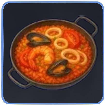 Seven Deadly Sins Origin - Tomato Seafood Paella
