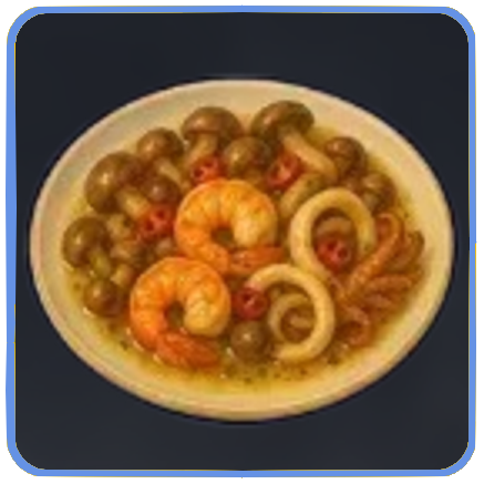 Seven Deadly Sins Origin - Oil Stir-Fried Mushrooms and Seafood