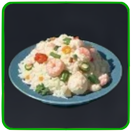 Seven Deadly Sins Origin - Seafood Fried Rice