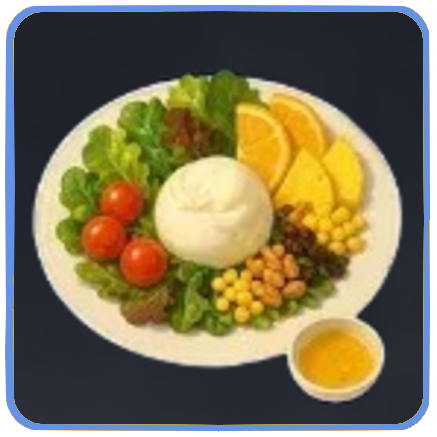 Seven Deadly Sins Origin - Cheese and Fruit Salad