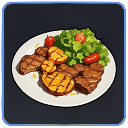 Seven Deadly Sins Origin - Grilled Fruits and Beef