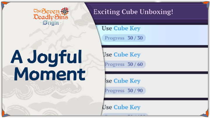 The Seven Deadly Sins: Origin  - A Joyful Moment Event Guide