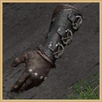 Grey Wolf Leather Gloves Icon