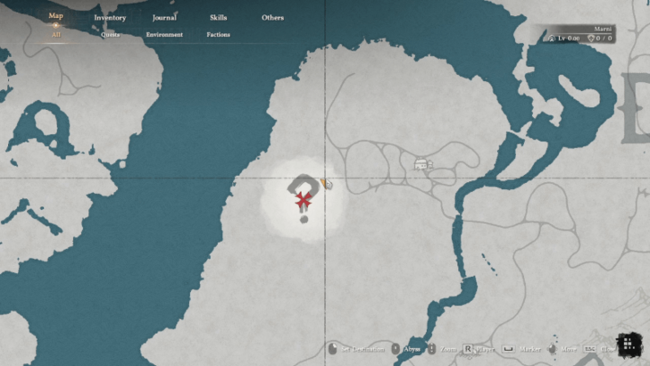 Timberdale Cliff Ruins Map