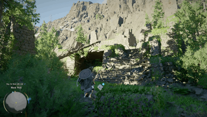 Black Wall Ruins Location