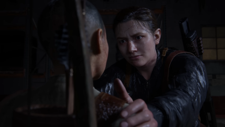 The Last of Us 2 Ellie intensely staring
