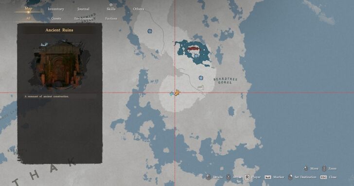 Beardtree Hills Rock Ruins Map