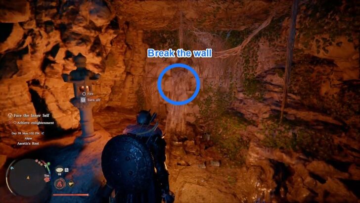 Kliff Near Broken Wall