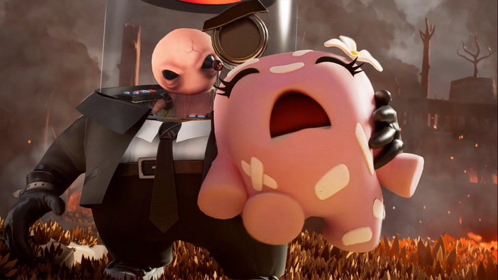 dr fetus holding bandage girl hostage