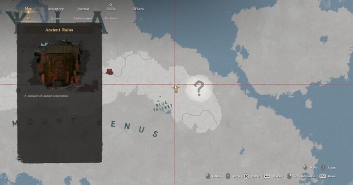 Blue Thicket Ruins Map