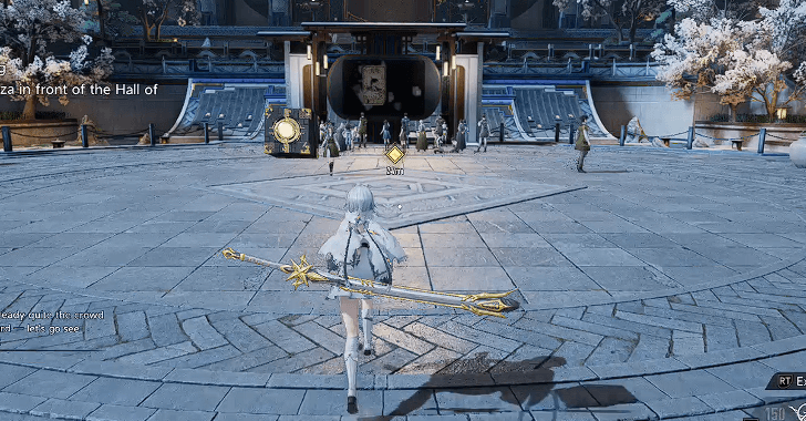 Plaza in front of the Hall of Adjudication