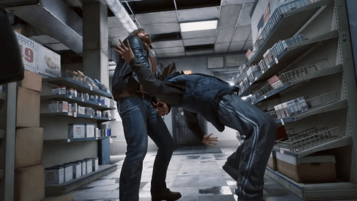Samson Beating Man Up