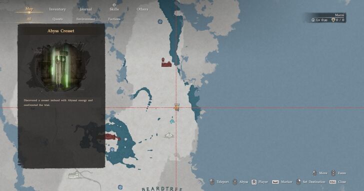 Memory-Laden Ruins Map