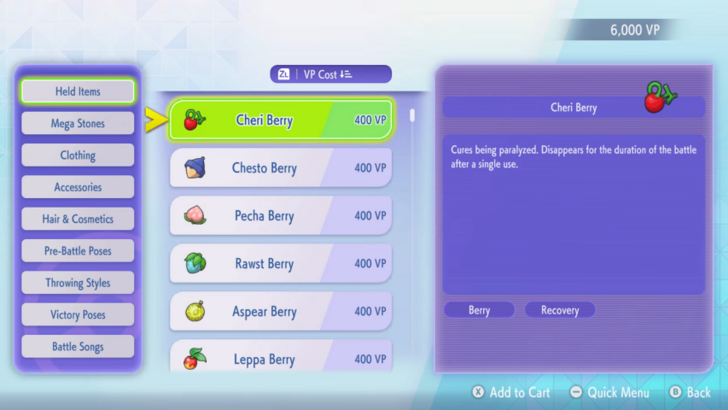 Pokémon Champions - Shop