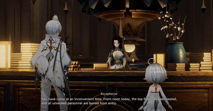 Receptionist at the Hall of Adjudication