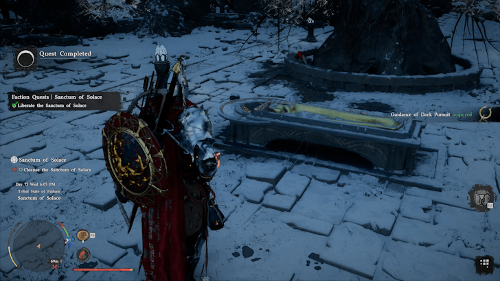 Guidance of Dark Pursuit Automatically Added to Inventory