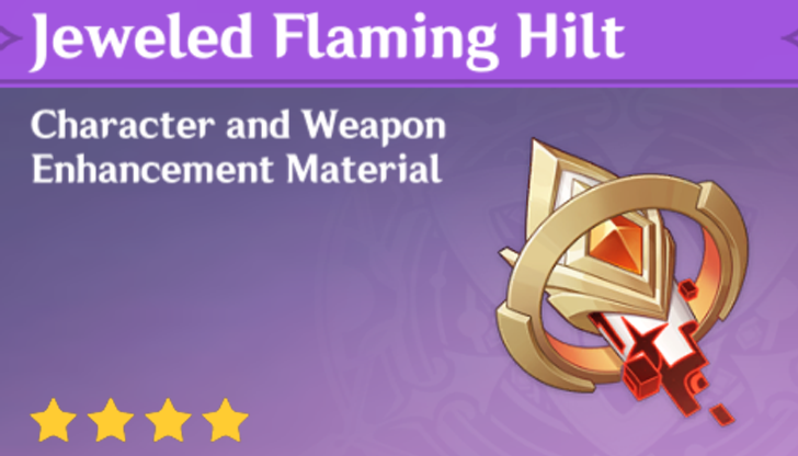 Genshin Impact - How to Get Jeweled Flaming Hilt and Effects