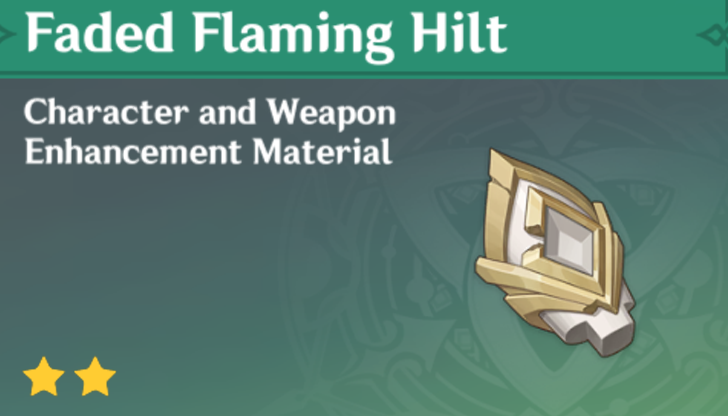 Genshin Impact - How to Get Faded Flaming Hilt and Effects