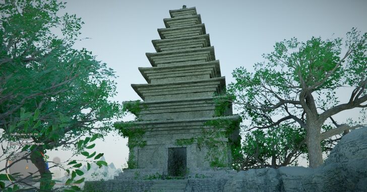 Jijeong Temple Pagoda Overworld Location