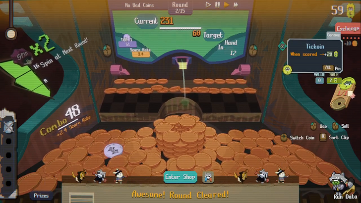 raccoin coin tower being formed