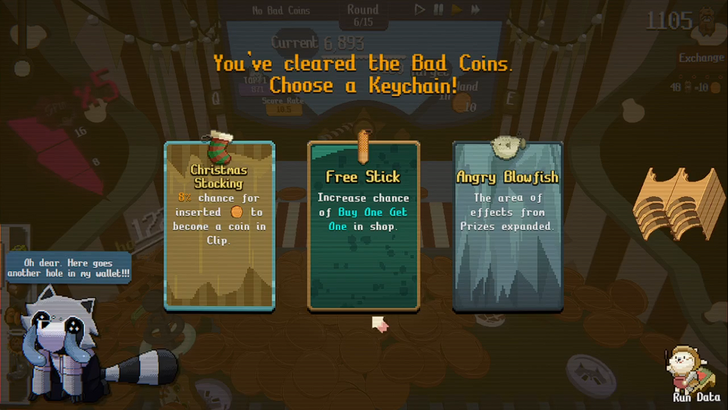 raccoin keychain selection