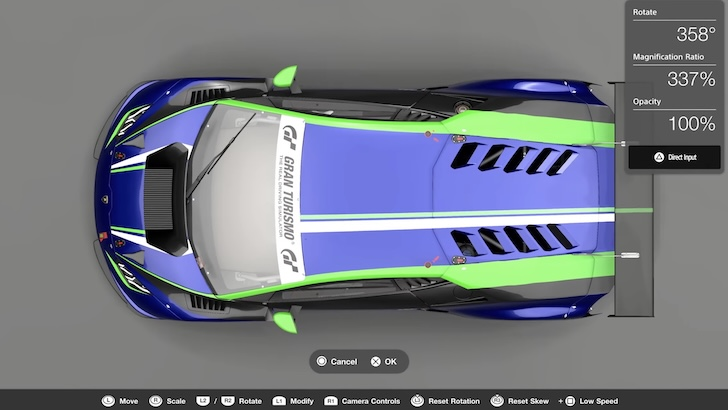 Gran Turismo 7 livery editor