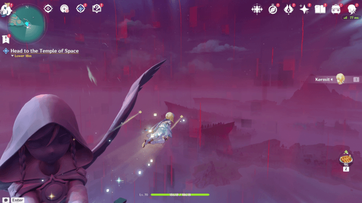 Genshin - Head to the Temple of Space