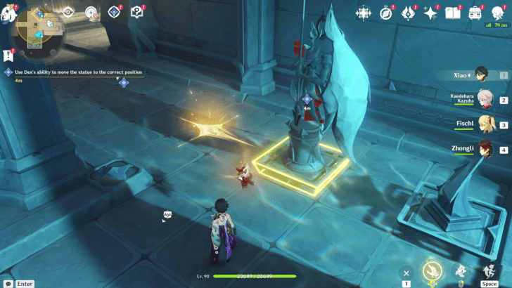 Genshin - The Wind Has Ceased Move the Southern Statue Step 3