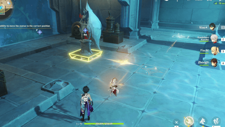 Genshin - The Wind Has Ceased Move the Southern Statue Step 2