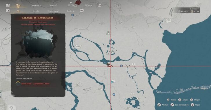 Sanctum of Renunciation Map