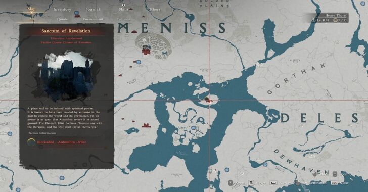 Sanctum of Revelation Map